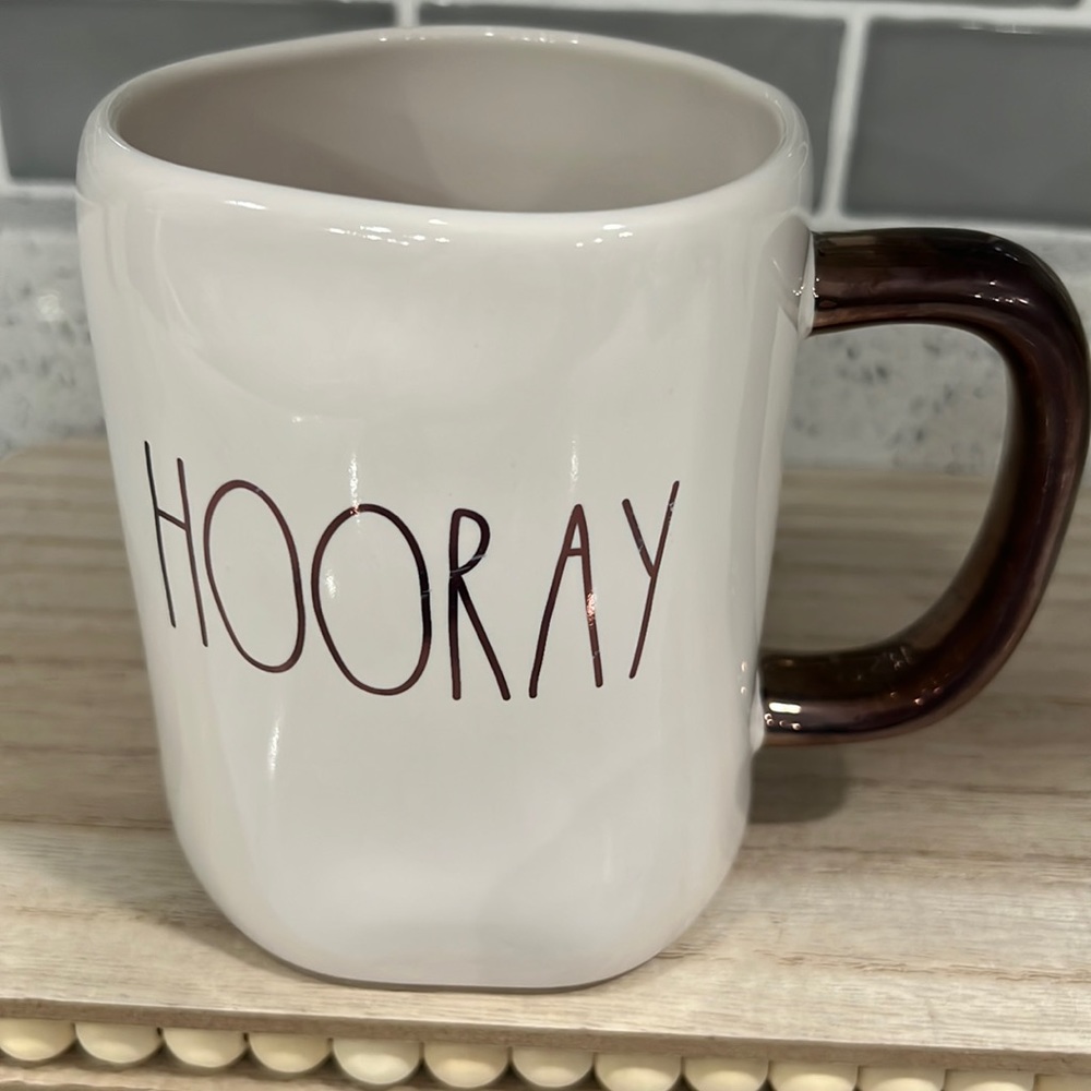 New Rae Dunn HOORAY Coffee Mug